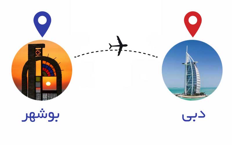 خرید بلیط هواپیما بوشهر به دبی با ارزانترین قیمت و چارتری لحظه آخری
